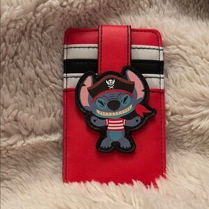 Disney Buckle down Stitch Pirate Card Holder